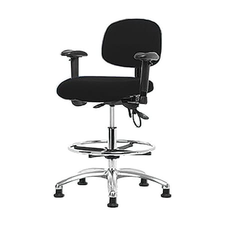 Ergonomic Chair, Adjustable Arms, 21-1/2
