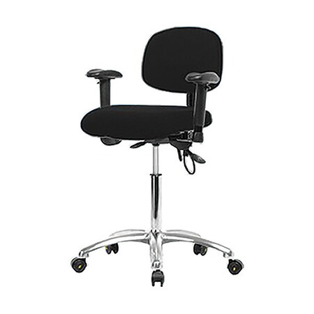 Ergonomic Chair, Adjustable Arms, 21-1/2