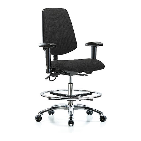 Ergonomic Chair, Adjustable Arms, 21-1/2