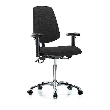 Ergonomic Chair, Adjustable Arms, 21-1/2