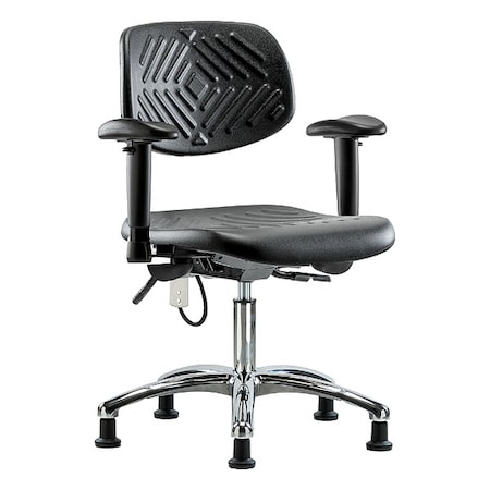 Ergonomic Chair, Adjustable Arms, 17-1/2