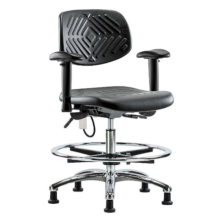 Ergonomic Chair, Adjustable Arms, 20-1/2