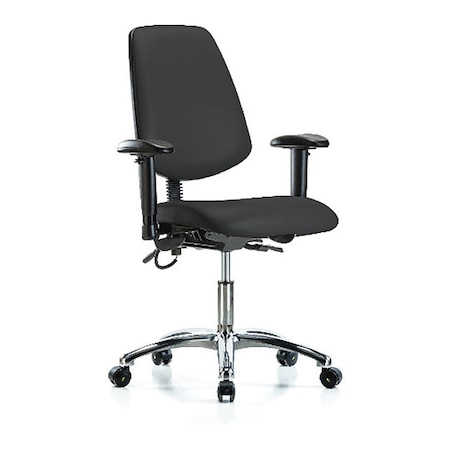 ESD Task Chair, Adjustable Arms, 19
