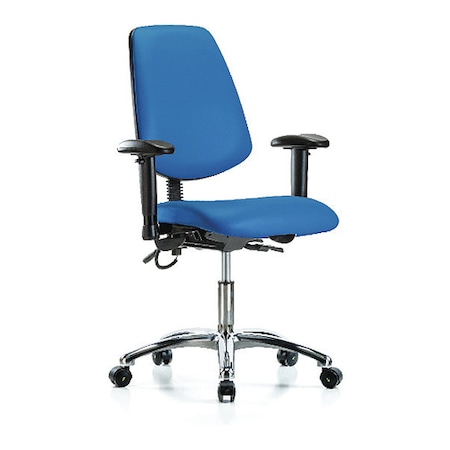 ESD Task Chair, Adjustable Arms, 19