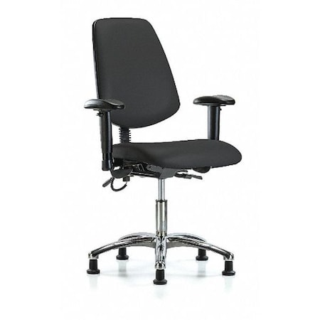 ESD Task Chair, Adjustable Arms, 19