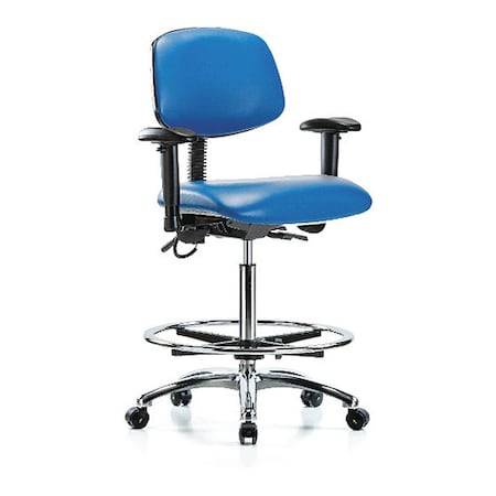 Ergonomic Chair, Adjustable Arms, 26-1/4