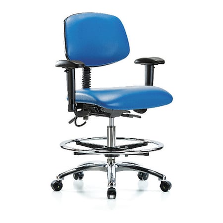 Ergonomic Chair, Adjustable Arms, 21-1/2