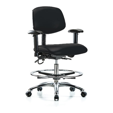 Ergonomic Chair, Adjustable Arms, 21-1/2