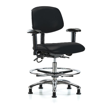 Ergonomic Chair, Adjustable Arms, 21-1/2