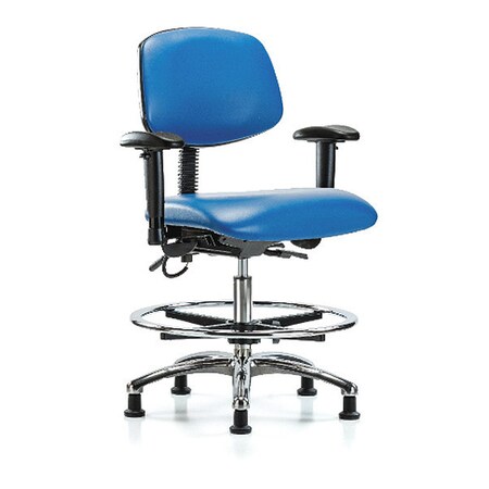 Ergonomic Chair, Adjustable Arms, 21-1/2
