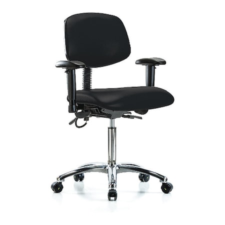 Ergonomic Chair, Adjustable Arms, 21-1/2