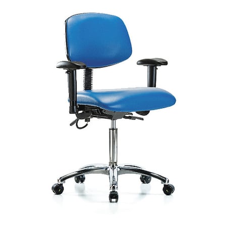 Ergonomic Chair, Adjustable Arms, 21-1/2