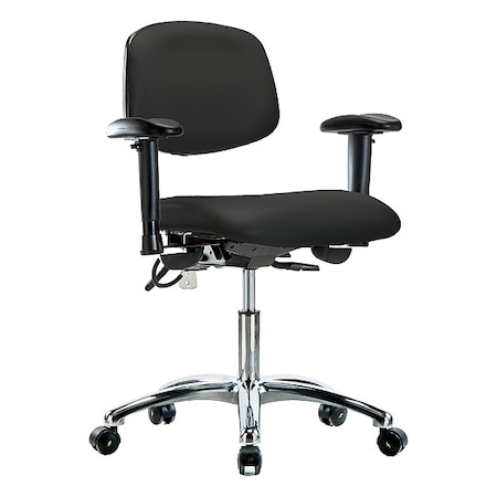 ESD Task Chair, Adjustable Arms, 19