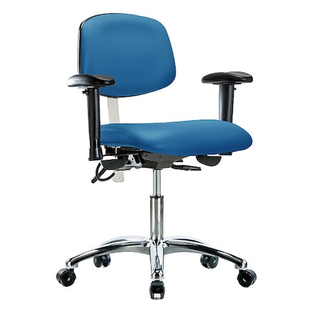 ESD Task Chair, Adjustable Arms, 19