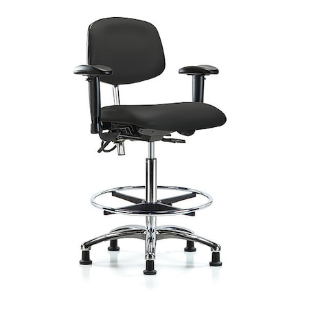 Ergonomic Chair, Adjustable Arms, 26-1/4