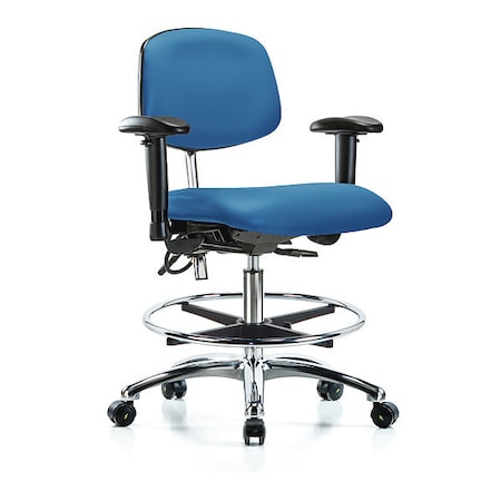 Ergonomic Chair, Adjustable Arms, 21-1/2