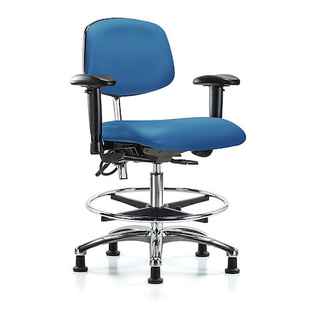 Ergonomic Chair, Adjustable Arms, 21-1/2