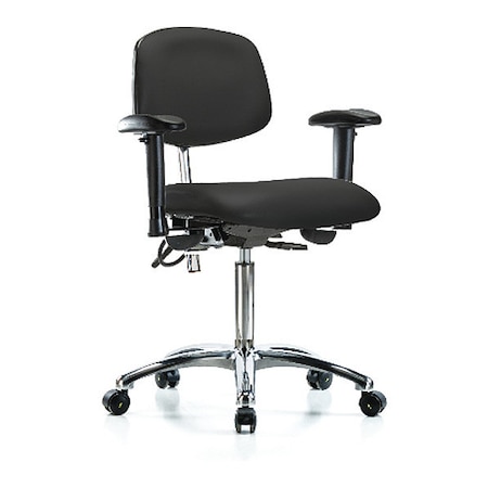 Ergonomic Chair, Adjustable Arms, 21-1/2