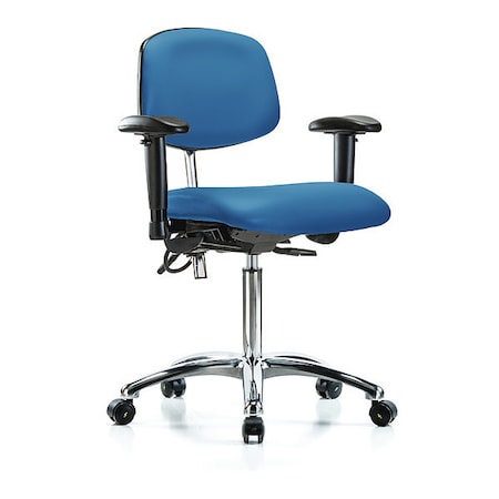 Ergonomic Chair, Adjustable Arms, 21-1/2