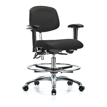 Ergonomic Chair, Adjustable Arms, 21-1/2