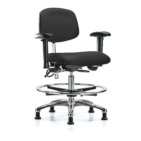 Ergonomic Chair, Adjustable Arms, 21-1/2