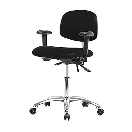 Ergonomic Chair, Adjustable Arms, 21-1/2