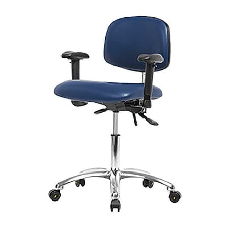 Ergonomic Chair, Adjustable Arms, 21-1/2