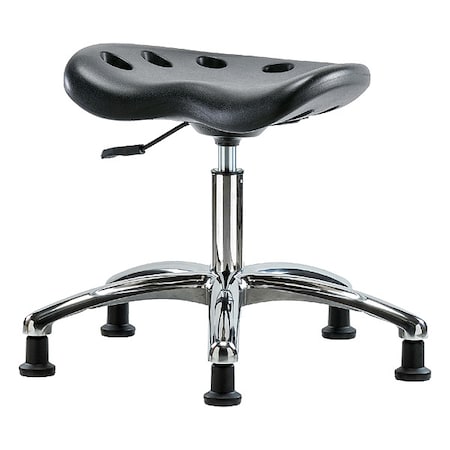 Tractor Stool, Polyurethane, Black, 17 in to 22 in Seat Height MPN:ESD-PTDHSL-CR-EG