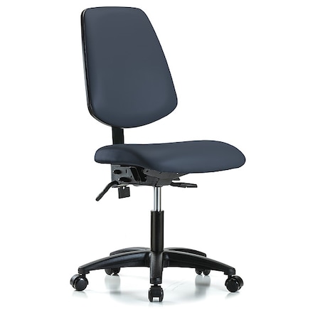 Cleanroom Chair, Vinyl, Navy, 19 in to 24 in Seat Height MPN:GRVDHCH-MB-RG-RC-8582