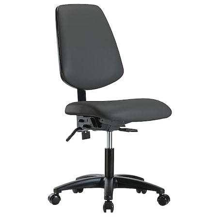Cleanroom Chair, Vinyl, Gray, 19 in to 24 in Seat Height MPN:GRVDHCH-MB-RG-RC-8605