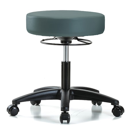 ESD Cleanroom Stool, Vinyl, Blue, 18 in to 23 in Seat Height MPN:GRVDHSO-RG-RC-8546