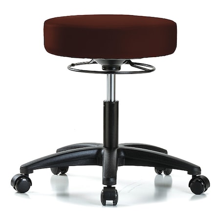 ESD Cleanroom Stool, Vinyl, Burgundy, 18 in to 23 in Seat Height MPN:GRVDHSO-RG-RC-8569