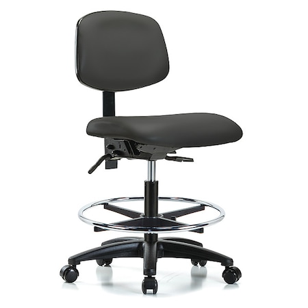Cleanroom Chair, Vinyl, Gray, 22 in to 29 in Seat Height MPN:GRVMBCH-RG-CF-RC-8605
