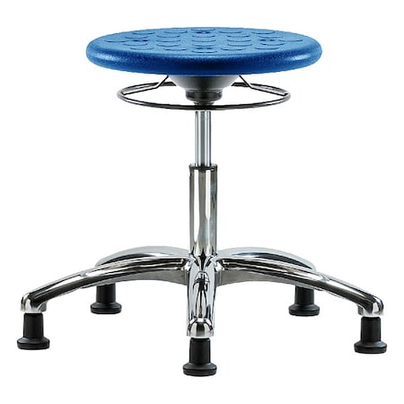 Stool, Polyurethane, Blue, 16 1/4 in to 21 1/2 in Seat Height MPN:IPDHSO-CR-RG-BLU