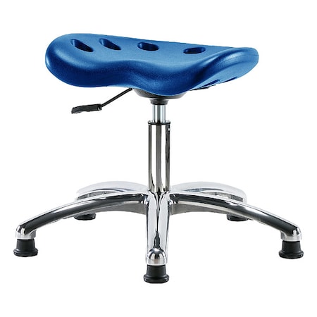 Tractor Stool, Polyurethane, Blue, 17 in to 22 in Seat Height MPN:PTDHSL-CR-RG-BLU