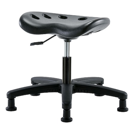 Tractor Stool, Polyurethane, Black, 16 in to 21 in Seat Height MPN:PTDHSL-RG-RG-BLK