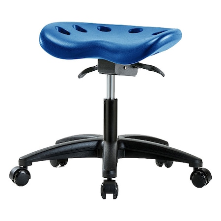 Tractor Stool, Polyurethane, Blue, 16 1/2 in to 21 1/2 in Seat Height MPN:PTDHSO-RG-RC-BLU