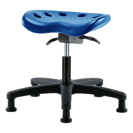Tractor Stool, Polyurethane, Blue, 16 1/2 in to 21 1/2 in Seat Height MPN:PTDHSO-RG-RG-BLU