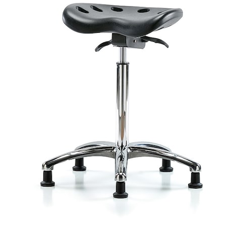 Tractor Stool, Polyurethane, Black, 23 in to 33 1/2 in Seat Height MPN:PTHBST-CR-NF-RG-BLK