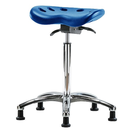 Tractor Stool, Polyurethane, Blue, 23 in to 33 1/2 in Seat Height MPN:PTHBST-CR-NF-RG-BLU