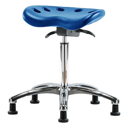 Tractor Stool, Polyurethane, Blue, 20 in to 28 in Seat Height MPN:PTMBSO-CR-NF-RG-BLU