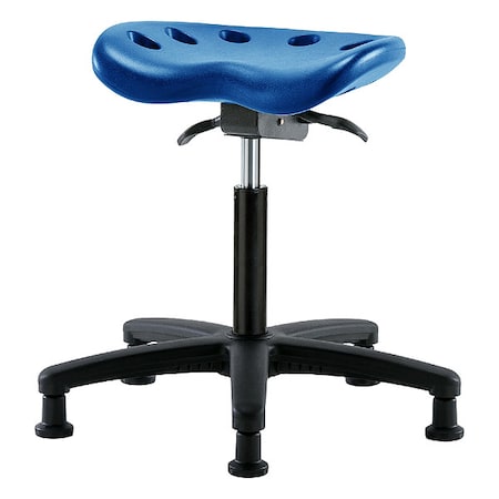 Tractor Stool, Polyurethane, Blue, 19 in to 26 1/2 in Seat Height MPN:PTMBSO-RG-NF-RG-BLU
