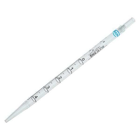 Pipette, Plastic, Blue, 23.5 cm L, PK200 (Formerly Lab Safety Supply) MPN:667206B