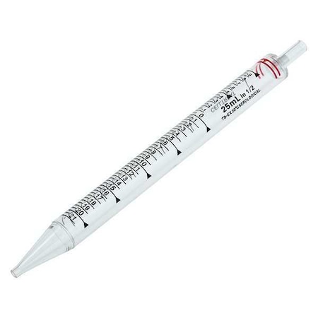 Pipette, Plastic, Class A, 23.5 cm L, PK100 (Formerly Lab Safety Supply) MPN:667226B