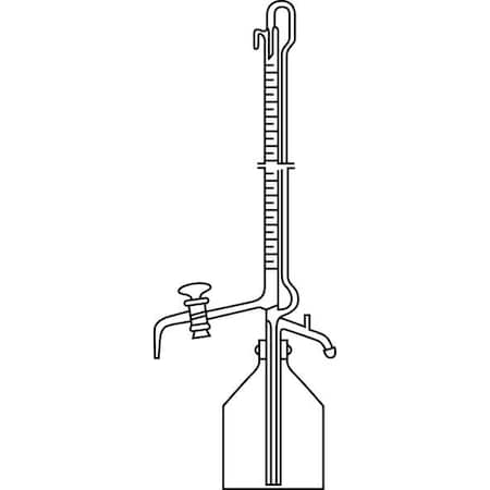Burette, Automatic, Glass, 10ml.Grade B (Formerly Lab Safety Supply) MPN:6CDR2