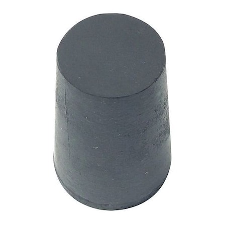 Stopper, 25 mm H, SBR Rubber, Black, PK75 MPN:0-004