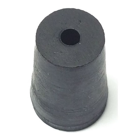 Stopper, 18 mm H, SBR Rubber, Black, PK100 MPN:000-1H
