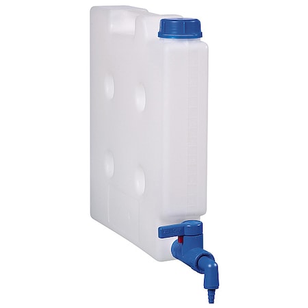 Jerrican Carboy, 5 L Capacity - mL, 1.32 gal Capacity - oz, Tamper Evident Closure, Polypropylene MPN:0435-2050 and 0525-1000