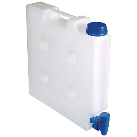 Jerrican Carboy, 5 L Capacity - mL, 1.32 gal Capacity - oz, Tamper Evident Closure, Polypropylene MPN:0435-2050 and 0530-1000