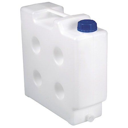 Jerrican Carboy, 10 L Capacity - mL, 2.64 gal Capacity - oz, Tamper Evident Closure, Polypropylene MPN:0435-2100